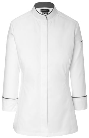 bluza kucharska damska Professional; Kleidergröße 42; biały/szary