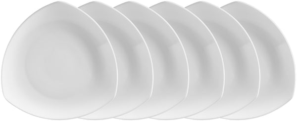 talerz płaski Haiti; 27x27 cm (DxS); biały; trójkątny; 6 sztuka / opakowanie