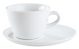 spodek do filiżanki do cappuccino Rio; 17x13x2 cm (DxSxW); biały; owalny; 6 sztuka / opakowanie