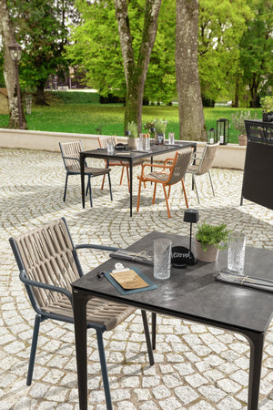 Outdoor-Stuhl Lumaro; 45x47x81 cm (SxGxW); siedzisko taupe