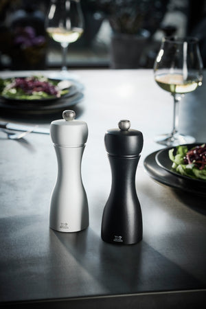 Salz- und Pfeffermühlen-Set Tahiti; 15 cm (W); biały/czarny