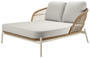 Daybed Elysio; 163.5x148x82.5 cm (DxSxW); siedzisko beżowy