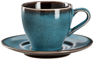 spodek do filiżanki do espresso Oriento; 12.4 cm (Ø); niebieski; okrągły; 6 sztuka / opakowanie