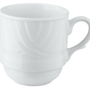 kubek Kiara; 300ml, 8.6x9.4 cm (ØxW); biały; okrągły; 6 sztuka / opakowanie