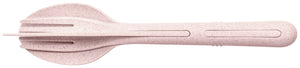 zestaw sztućców wielokrotnego użytku KLikk; 4.8 cm (D); różowy; 6 sztuka / opakowanie