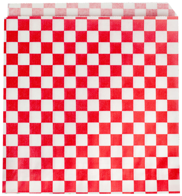 torebka Pergamo 14x13 cm; 14x13 cm (DxS); czerwony/biały; 1000 sztuka / opakowanie
