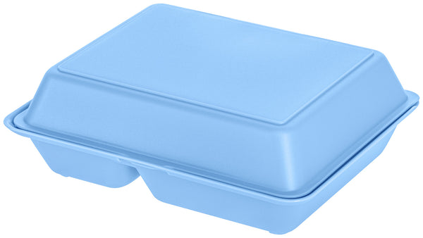 lunch box do wielokrotnego użytku Yari duża; 1200ml, 20.3x25.2x8.4 cm (DxSxW); niebieski; prostokątny; 25 sztuka / opakowanie