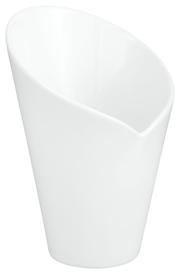 miseczka na frytki Ellis; 130ml, 8.5x8x12.5 cm (DxSxW); biały; stożkowy; 4 sztuka / opakowanie
