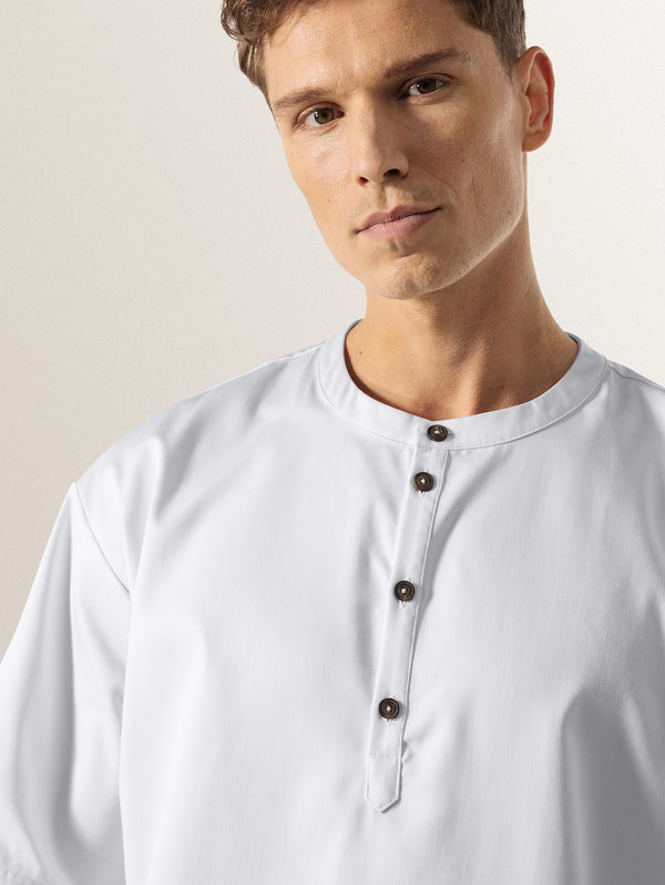 Kochshirt Gorgio; Kleidergröße XS; biały
