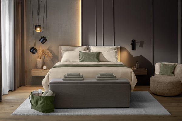 Duschtuch Alassio; 70x140 cm (SxD); kamiennoszary