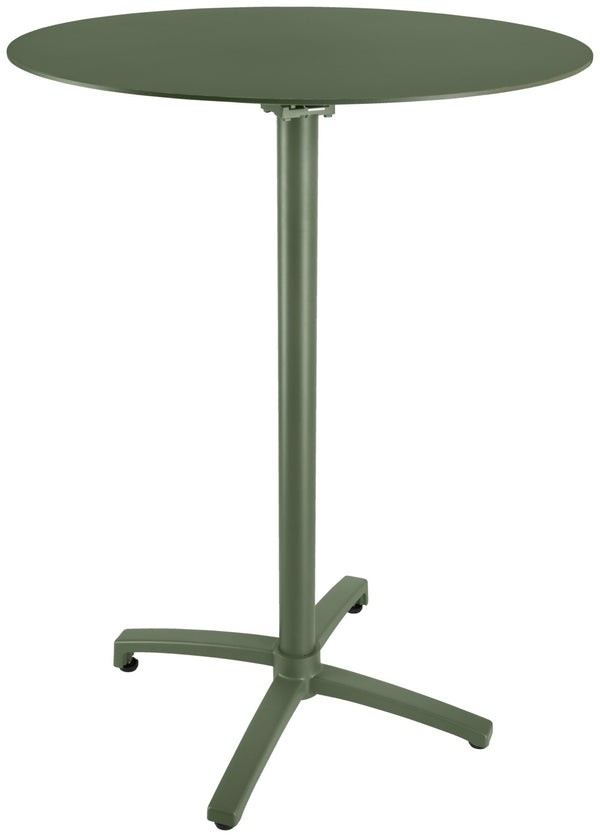 Outdoor-Aluminium-Stehtisch Taipa rund; 80x108 cm (ØxW); Platte oliwka