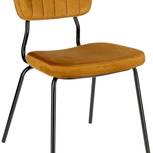 Polsterstuhl Jolo Samt; 50x52x81 cm (SxGxW); siedzisko złoto