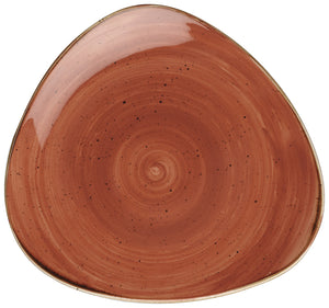 talerz Stonecast Orange trójkątny; 22.9 cm (S); pomarańczowy/brązowy; trójkątny; 12 sztuka / opakowanie
