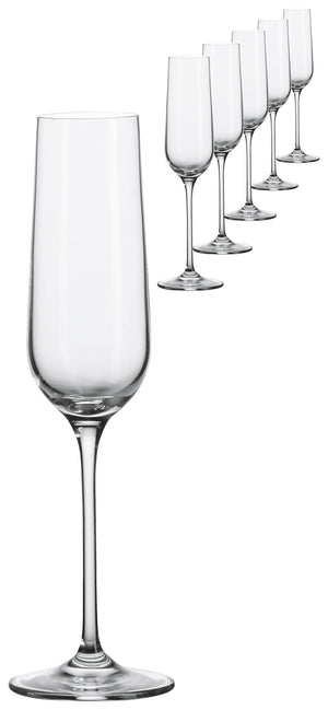kieliszek do szampana Medina bez znacznika pojemności; 180ml, 4.2x24.1 cm (ØxW); transparentny; 6 sztuka / opakowanie