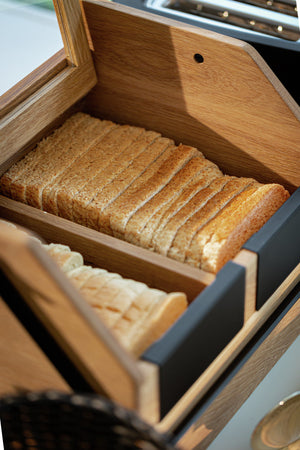 Toastbox Esino mit Deckel; 31.7x24x22 cm (DxSxW); brązowy/czarny; prostokątny