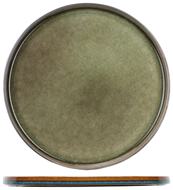 talerz płytki Quintana; 32.5 cm (Ø); zielony; okrągły; 2 sztuka / opakowanie