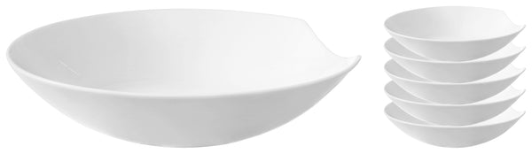 talerz głęboki Contrast; 800ml, 23x4.7 cm (ØxW); biały; okrągły; 6 sztuka / opakowanie