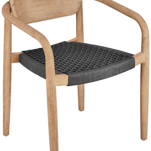 Stuhl Mando; 56x49x76 cm (SxGxW); siedzisko antracyt, stelaż naturalny; 2 sztuka / opakowanie