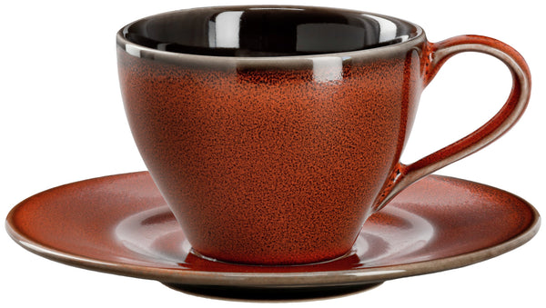 spodek do filiżanki do kawy Oriento; 16.5 cm (Ø); terakota; okrągły; 6 sztuka / opakowanie