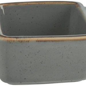 miseczka Sidina kwadratowa z uchwytem; 80ml, 7x7x3.5 cm (DxSxW); szary; kwadrat; 6 sztuka / opakowanie