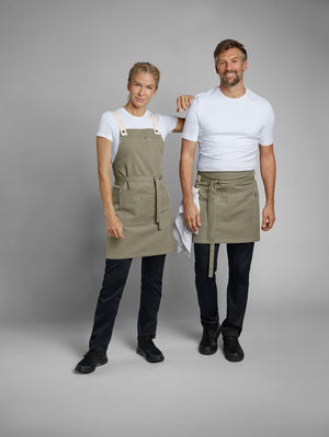 Latzschürze Larry 77x80 cm (LxB); 77x80 cm (DxS); khaki