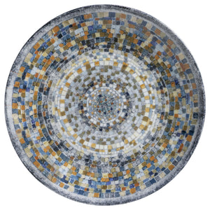 Porzellan Teller flach Terra Mosaic rund; 24.5 cm (Ø); niebieski/biały/pomarańczowy; okrągły; 6 sztuka / opakowanie