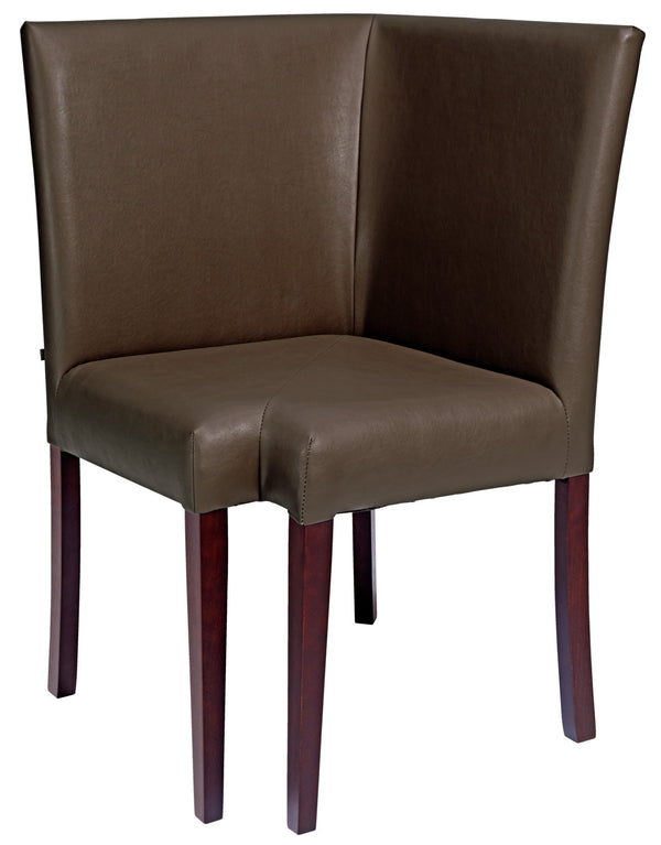 element narożny Elegance; 63x63x95.5 cm (SxGxW); siedzisko brązowy