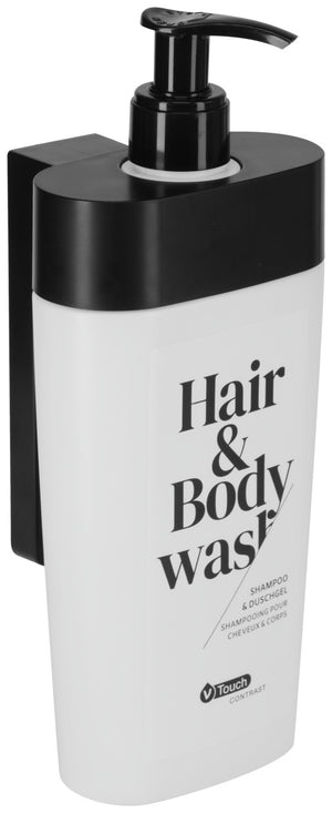 szampon i żel pod prysznic Contrast w dozowniku z pompką 2 w 1; 400 ml; żółty; 24 sztuka / opakowanie