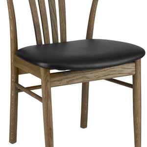 Holzstuhl Olmaro; 44x43x80 cm (SxGxW); siedzisko czarny