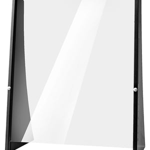 ścianka higieniczna do lad Prevent akryl; 65x30x80 cm (SxGxW); czarny