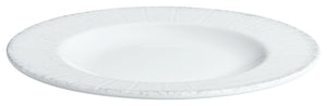 talerz płaski Caju z rantem; 17 cm (Ø); biały/szary; okrągły; 6 sztuka / opakowanie