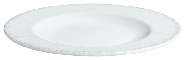 talerz płaski Caju z rantem; 17 cm (Ø); biały/szary; okrągły; 6 sztuka / opakowanie