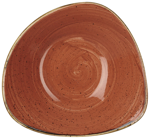 Cream Bowl Stonecast Orange dreieckig; 370ml, 18.5 cm (S); pomarańczowy/brązowy; trójkątny; 12 sztuka / opakowanie