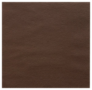 Papierserviette 2-lagig; 39x39 cm (SxD); brązowy; 100 sztuka / opakowanie