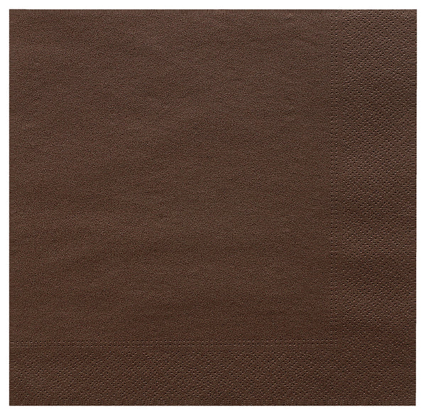 Papierserviette 2-lagig; 39x39 cm (SxD); brązowy; 100 sztuka / opakowanie