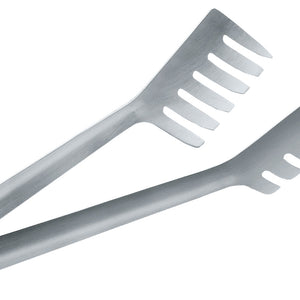 szczypce do spaghetti; 19x4 cm (DxS); srebro; 2 sztuka / opakowanie