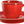 spodek do filiżanki do espresso Sidina; 12x2.5 cm (ØxW); czerwony; okrągły; 6 sztuka / opakowanie