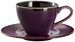spodek do filiżanki do kawy Oriento; 16.5 cm (Ø); bakłażan; okrągły; 6 sztuka / opakowanie