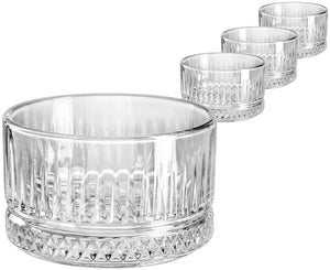 szklana misa Elysia; 230ml, 9x5.4 cm (ØxW); transparentny; 4 sztuka / opakowanie