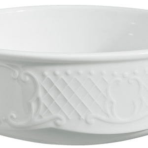 miska Menuett okrągła; 1000ml, 17x6 cm (ØxW); biały; okrągły; 2 sztuka / opakowanie