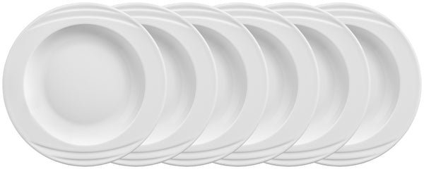 talerz głęboki Melody; 290ml, 23x3.1 cm (ØxW); biały; okrągły; 6 sztuka / opakowanie