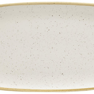 Oblong Platte Stonecast Barley White; 35x28.5 cm (DxS); biały/brązowy; prostokątny; 6 sztuka / opakowanie