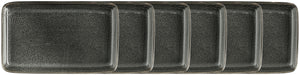 półmisek Nano; 21x13x2.1 cm (DxSxW); czarny; prostokątny; 6 sztuka / opakowanie