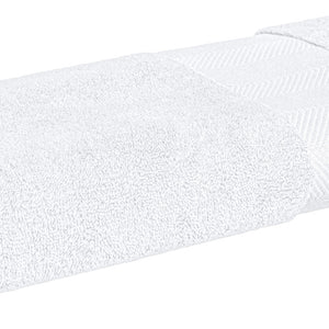 Handtuch Evora Fischgrat Bordüre; 50x100 cm (SxD); biały