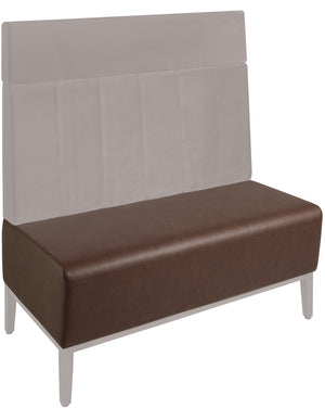 element siedziska ławka 2-osobowa Adapto 120; 120x64x28 cm (SxGxW); brązowy