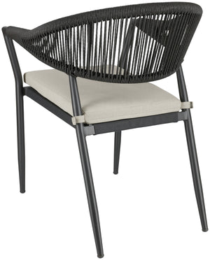 Outdoor Stuhl Calero inklusive Sitzkissen; 57x63x78.5 cm (SxGxW); antracyt; 2 sztuka / opakowanie