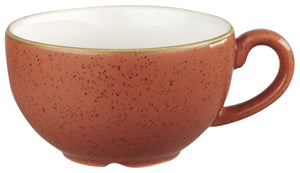Cappuccino Tasse Stonecast Orange; 227ml, 9.5x5.5 cm (ØxW); pomarańczowy/brązowy; okrągły; 12 sztuka / opakowanie