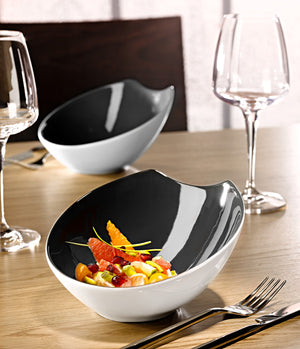 miska Contrast owalna; 470ml, 17x15x8.2 cm (DxSxW); antracyt; owalny; 4 sztuka / opakowanie