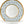 talerz do makaronu Calif; 400ml, 28x5.5 cm (ØxW); biały/niebieski/zielony; okrągły; 6 sztuka / opakowanie