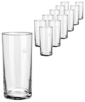 szklanka Regular; 290ml, 6.3x13.5 cm (ØxW); transparentny; 0.2 l Füllstrich, 12 sztuka / opakowanie